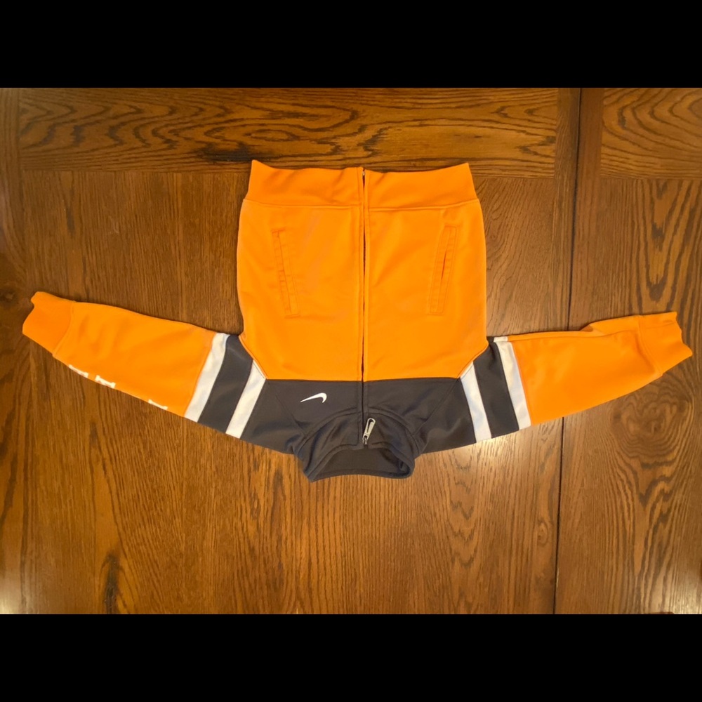 Nice Nike Orange and Gray Jacket